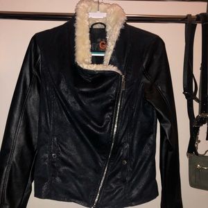 GUESS FAUX LEATHER JACKET